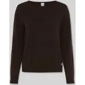 Brax Pullover aus Schurwolle und Cashmere mit Ajourdetails in Brunette | Gr.: 42