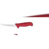Mundial , Steakmesser, (5516-5), 12.7CM, schmale gebogene Klinge, Rot, Edelstahl