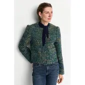 Rich & royal Bouclèjacke ohne Kapuze Regular fit mit Rundhalsausschnitt
