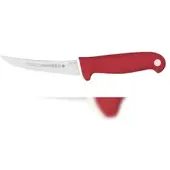 Mundial , Ausbeinmesser, (6308-5), 12.7CM, Flexible schmale gebogene Klinge, Rot, Edelstahl