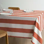 La redoute interieurs Tischdecke Hendaye, Beschichtete Baumwolle Mit Streifenmuster