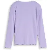 Tom Tailor T-Shirt , Mädchen, Gr. 104/110, lila (sweet lila), Single Jersey, Obermaterial: 93% Baumwolle, 7% Elasthan, regular fit, Shirts T-Shirt