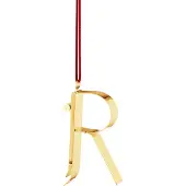 Georg Jensen Weihnachtsbuchstaben Anhänger R Karat