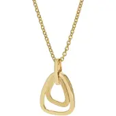 Trendor 31194 Anhänger Gold 333/8K Eismatt Vergoldete Silberkette