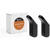 Keuco Handtuchhaken Rose 2er Set zum Kleben/Schrauben Schwarz-Matt