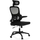 MyBuero Home Office Bürostuhl ERGOMY FLEX Schreibtischstuhl mit Armlehnen Stoff / Netzstoff Drehstuhl