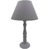 Clayre & Eef Tischlampe Grau Holz