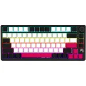Lorgar Kabellose Gaming-Tastatur, 75 % mechanisch, Schwarz und Rot, EN-Layout