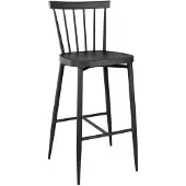 Bolero Windsor Hochhocker aus Aluminium in Schwarz (2er-Pack)