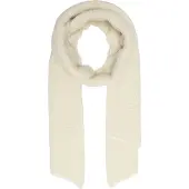 ONLY Strickschal "ONLMERLE LIFE KNITTED SCARF", Damen, Gr. 1, weiß (cloud dancer), Feinstrick, Polyester, unifarben, Modetücher Strickschal, Kunstfaser