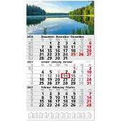 Easydruck24de Timr 3-Monatskalender 2027 Jahresübersicht - 53cm - Motiv See I tr462
