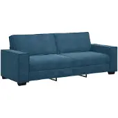 vidaXL 3-Sitzer-Sofa Blau 220x78x84 cm Samt