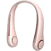 Meoiruery Dreistufiger, blattloser Nacken-Hängeventilator, Sport-Nacken-Hängeventilator, Sommerküchen-Nacken-Hängeventilator