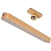 Meoiruery LED-Wandleuchte aus Holz, batteriebetriebene Wandleuchte, USB-aufladbar, dimmbares LED-Nachtlicht