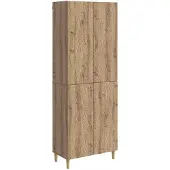 vidaXL Schrankset 2 pcs Artisan-Eiche Holzwerkstoff