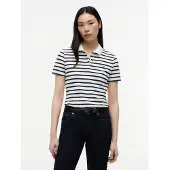 Tommy Hilfiger Poloshirt 1985 WW0WW43225 Dunkelblau Slim Fit 34