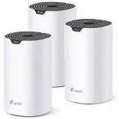 TP-LINK AC1900 Mesh-Wi-Fi-System für das gesamte Haus, 3er Pack, Weiß, Schwarz, Intern, Mesh-System, Mit kugelförmiger Richtcharakteristik, FCC: