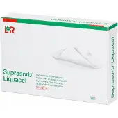 Lohmann & Rauscher Suprasorb Liquacel hidroaktivni vlaknasti zavoj 10 x 10 cm 10 komada