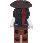 LEGO Minifigur Fluch der Karibik Captain Jack Sparrow Figur (poc024) – neu