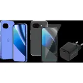 Google Pixel 10a 256GB Blau 5G + Komplettes Zubehörset