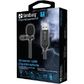 Sandberg Streamer USB Clip Microphone