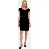 Betty & Co Betty&Co Etuikleid "Damen mit Gürtel" Ohne Tasche Gürtel