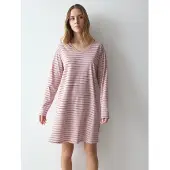 Triumph Nachthemd "Nightdresses NDK LSL 08 X", Damen, Gr. 42, N-Gr, Langarm, Jersey, rosa (pink, light combination), Jersey, Obermaterial: 100% Baumwolle, Kleider Nachthemd, weich und atmungsaktiv
