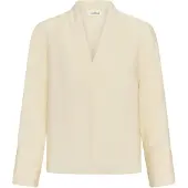 Soaked in luxury Langarmbluse "Damen Bluse langarm SLLeodora", Damen, Gr. S, beige (pistachio shell), Obermaterial: 85% Viskose CV. 15% Nylon NY., Blusen Langarmbluse