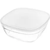 Duralex Lunchbox Freshbox Durchsichtig karriert mit Deckel (23 cm) (23 cm)
