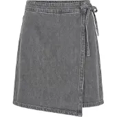 Object Denim Wickelrock Grau 36