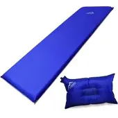 Normani Outdoor Sports Selbstaufblasbare Luftmatratze und Luftkissen in Blau | Gr.: onesize