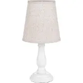 Clayre & Eef Tischlampe Weiß Holz