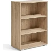 Casaria Bücherregal "Vela" Eiche - 3 Fachböden
