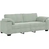 vidaXL 3-Sitzer-Sofa Hellgrau 220x77x82 cm Samt