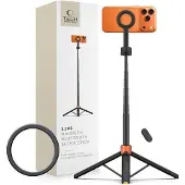 Tech-Protect L10s Magsafe Bluetooth Selfie-Stick Stativ Schwarz/Orange