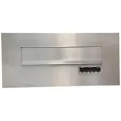 Letterbox24.de FLAT Design Edelstahl Briefkasten Frontplatte - CDX-1