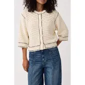 Alchemist Cardigan Caroline Wool White Größe: L | Longsleeves Outlet | Damen | Weiß