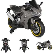 Moni Kinder Elektromotorrad Surfer Stützräder Fußstütze Bluetooth MP3-Ausgang