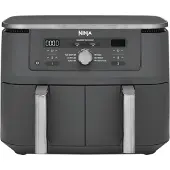 Ninja DZ400EU Dual Zone Air Fryer, 2 Schubladen, 6-in-1, 9,5L, grau