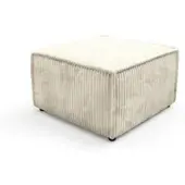 Masseno POLSTERHOCKER TESSO Modern Sitzhocker, Fußhocker Creme