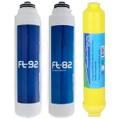 Alapure Zip-System Wasserfilter-Set Jahressatz mit 4 Filtern für 12 Monate, kompatibel mit Zip Osmose-Systemen