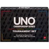Mattel Games UNO Championship-Reihe Turnier-Set Kartenspiel für große Gruppen von 6 bis 20 Spielern, Kartenspiel, Abwurf, 7 Jahr(e)