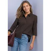Street One Hemdbluse 3/4-Arm-Hemdbluse mit Cordmix