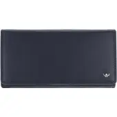 Golden Head Leder Geldbörse Polo RFID Protect Damenbörse 2802 Marineblau dunkelblau