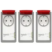 AVM FRITZ!DECT 210 3er Set Smarte Steckdose für außen