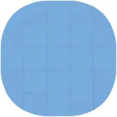 vidaXL Pool Bodenschutzmatte 25 stk. Ø 292 cm Rund EVA-Schaum Blau