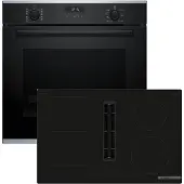 Bosch Serie 4 HBD636FH88, Zonen-Induktionskochfeld, 4 Zone(n), Glas, Schwarz, Berührung, 80,2 cm