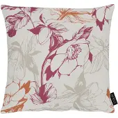 Apelt Dekokissen "7403", bunt (grau, bordeaux, orange, bedruckt), B:39cm H:10cm L:39cm, Mischgewebe, Dekokissen_Sitzkissen_Kissenhüllen, Dekokissen, inclusive Soft-Kissenfüllung 100% PES