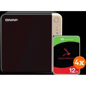 Qnap TS-464-8G + Seagate Ironwolf 12 TB 4er-Pack