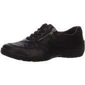 Waldlaufer Schnürhalbschuhe in schwarz, Gr. 6.5